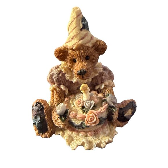 Vtg 1993 Boyds Bears & Friends Bailey’s Birthday Candle Figurine #2014 - Picture 2 of 6